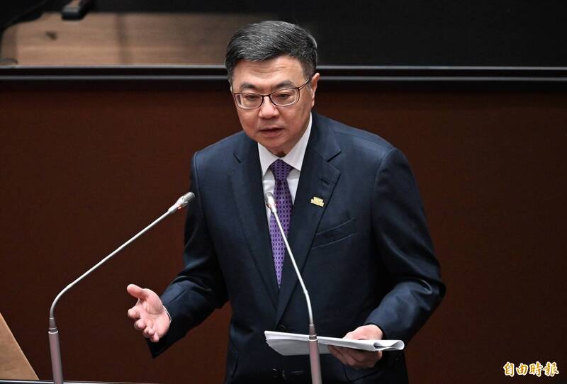 行政院長卓榮泰今天到立法院報告「114年度中央政府總預算覆議案」。(記者劉信德攝) 行政院長卓榮泰今天到立法院報告「114年度中央政府總預算覆議案」。(記者劉信德攝)