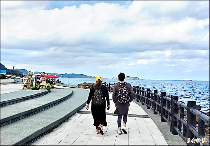 基隆市政府獲得中央挹注近七千五百萬元，將針對二段臨海岸的自行車道改善、升級。（記者盧賢秀攝）
