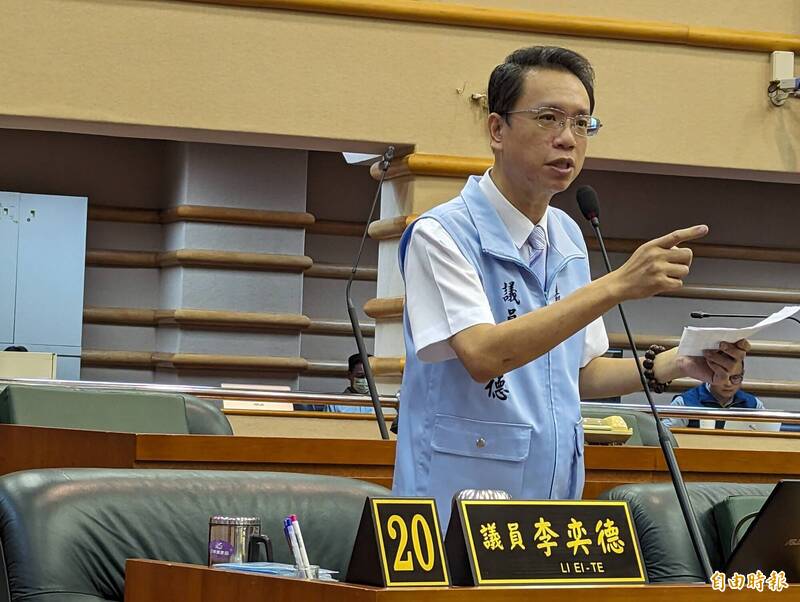 嘉義市議員李奕德今病逝於醫院。(資料照,記者王善嬿攝) 嘉義市議員李奕德今病逝於醫院。(資料照,記者王善嬿攝)