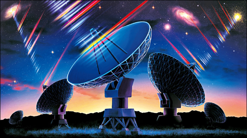 「快速電波爆」模擬想像圖。（山崎翔太郎提供）