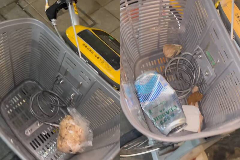 一名網友在Threads上發布影片，直指「台灣人素質有必要這麼差嗎？少數能好好運行公共自行車的國家，自己人帶頭順便當垃圾桶？」（圖翻攝自X/@wei890720）