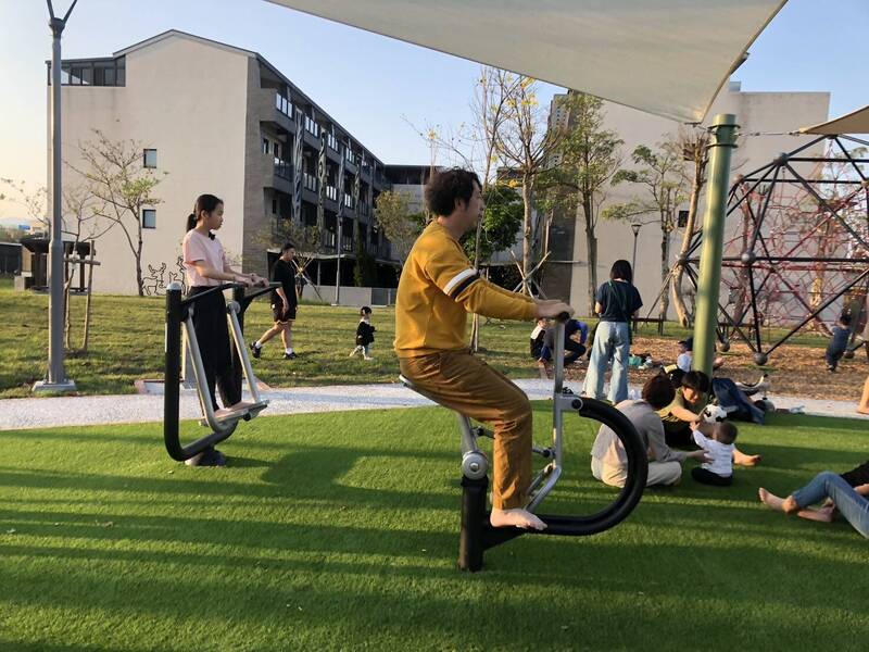 冬山鄉永美公園的體健設施。(冬山鄉公所提供) 冬山鄉永美公園的體健設施。(冬山鄉公所提供)