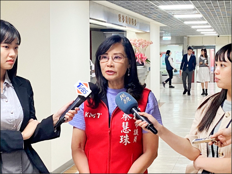 國民黨台北市議員秦慧珠。（資料照）