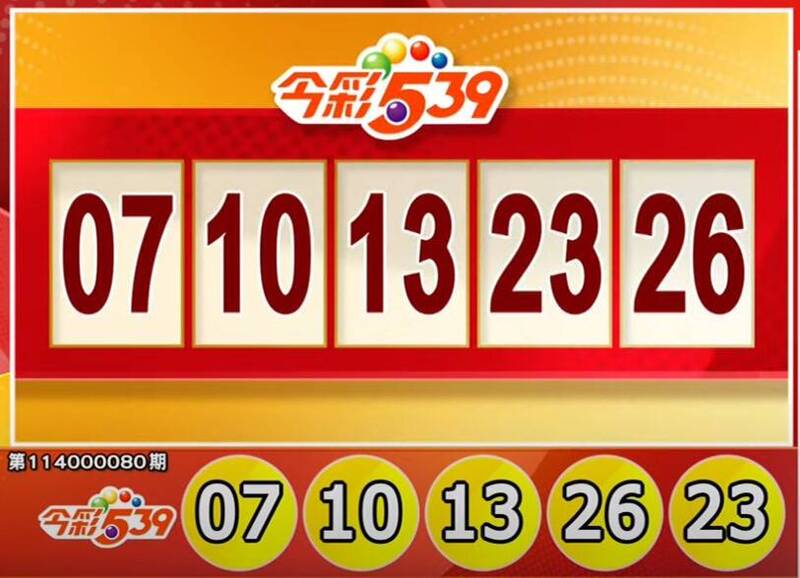 今彩539、39樂合彩開獎號碼。(擷取自三立iNEWS《全民i彩券》) 今彩539、39樂合彩開獎號碼。(擷取自三立iNEWS《全民i彩券》)