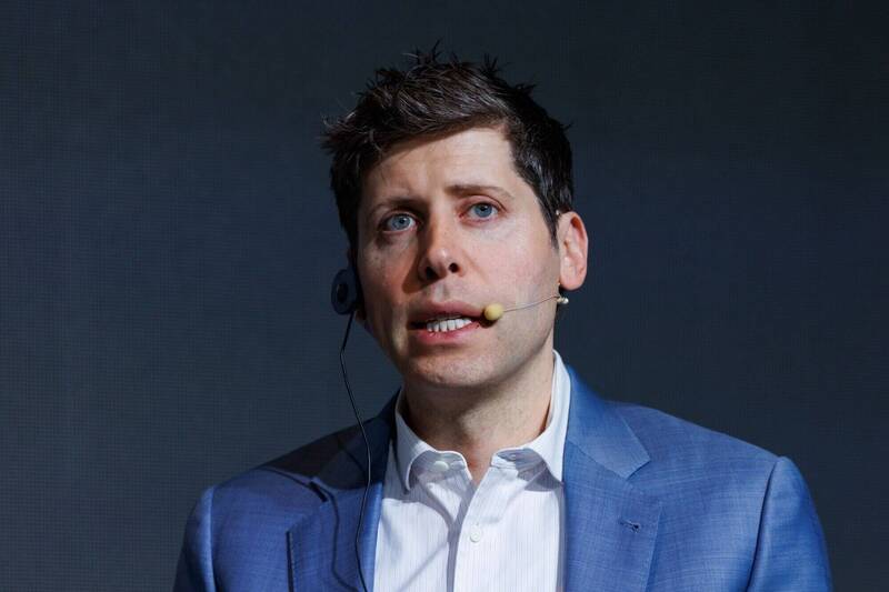 OpenAI執行長Sam Altman。(彭博) OpenAI執行長Sam Altman。(彭博)