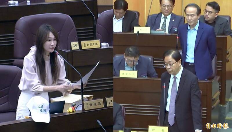 市議員黃瓊慧質詢時爆料,會稽國小許姓老師,不滿學生成績不佳,竟在課堂上揚言血濺五步,嚇壞班級學生。(記者謝武雄攝) 市議員黃瓊慧質詢時爆料,會稽國小許姓老師,不滿學生成績不佳,竟在課堂上揚言血濺五步,嚇壞班級學生。(記者謝武雄攝)