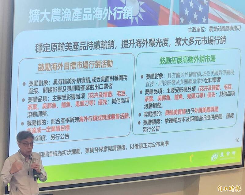 針對美國關稅對台灣蝴蝶蘭產業衝擊,農業部長陳駿季今至台南與業者座談,業者建議成立產銷聯盟或者國家隊,開拓海外市場,降低關稅的影響。(記者王涵平攝) 針對美國關稅對台灣蝴蝶蘭產業衝擊,農業部長陳駿季今至台南與業者座談,業者建議成立產銷聯盟或者國家隊,開拓海外市場,降低關稅的影響。(記者王涵平攝)