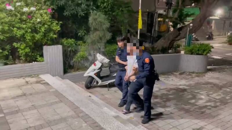 警方將顏男依縱火罪嫌送辦。（記者徐聖倫翻攝）