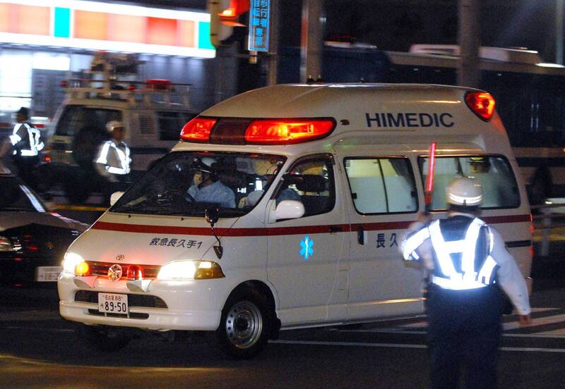 日本救護車示意圖，與新聞事件無關。（法新社）