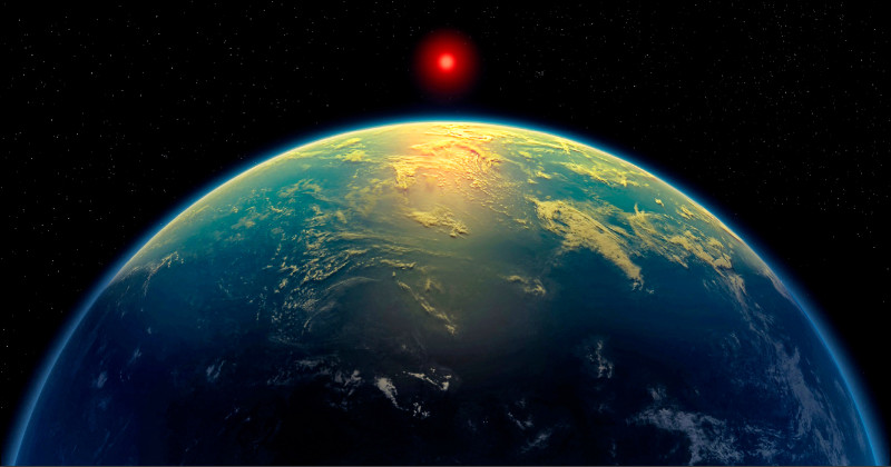 K2-18 b是一顆罕見的系外行星，質量是地球的8倍多，體積是地球的2.5倍。（路透）