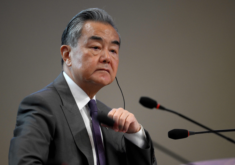 中國外交部長王毅。(法新社) 中國外交部長王毅。(法新社)