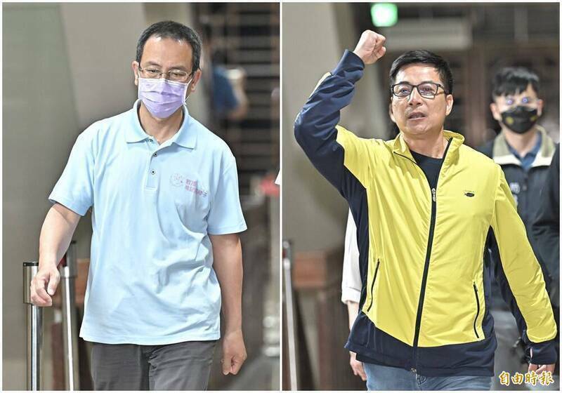 國民黨台北市黨部書記長初文卿(左)及總幹事姚富文(右)被羈押禁見。(資料照) 國民黨台北市黨部書記長初文卿(左)及總幹事姚富文(右)被羈押禁見。(資料照)