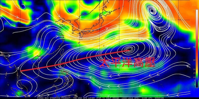 鄭明典4日在臉書發文解釋台灣「入梅」時的氣象狀態。（圖擷取自鄭明典臉書）