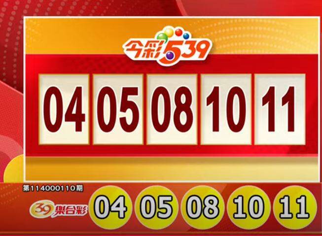 今彩539、39樂合彩開獎號碼。(擷取自三立iNEWS《全民i彩券》) 今彩539、39樂合彩開獎號碼。(擷取自三立iNEWS《全民i彩券》)