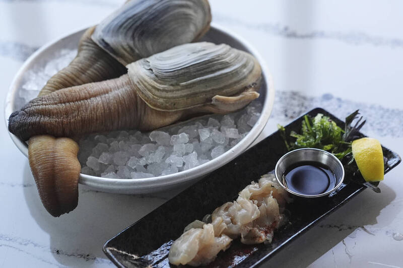 华盛顿州的象拔蚌料理。 （资料照）