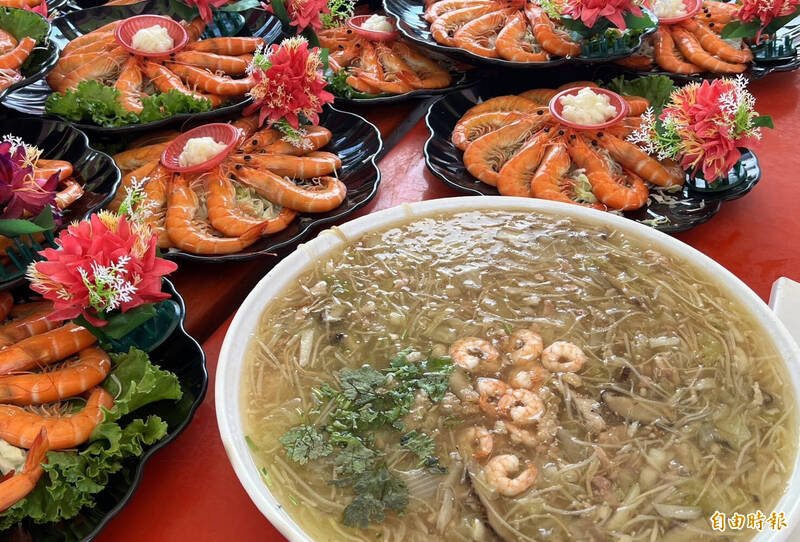 「虱目北門宴」料理美味。(記者楊金城攝) 「虱目北門宴」料理美味。(記者楊金城攝)