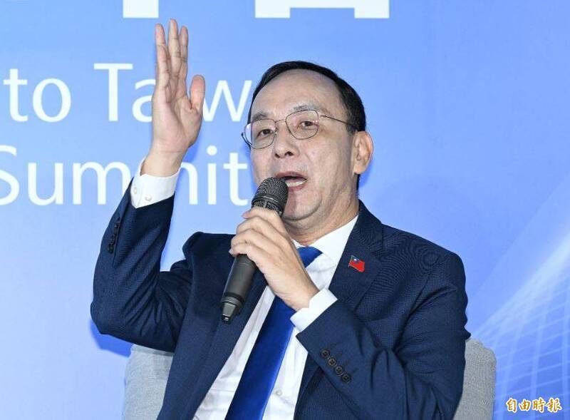 國民黨主席朱立倫近日在以希特勒比喻賴清德總統,引發德國在台協會公開譴責,朱立倫卻依然故我,引發外界諸多批評。(資料照) 國民黨主席朱立倫近日在以希特勒比喻賴清德總統,引發德國在台協會公開譴責,朱立倫卻依然故我,引發外界諸多批評。(資料照)