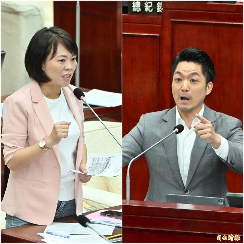 台北市長蔣萬安就納粹議題與市議員簡舒培爭鋒相對。(本報合成,資料照) 台北市長蔣萬安就納粹議題與市議員簡舒培爭鋒相對。(本報合成,資料照)