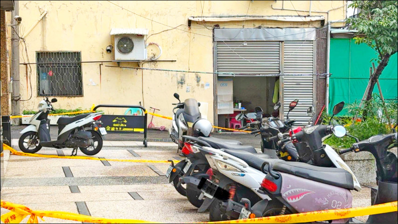 台中市南屯區忠勇路騎樓傳出情殺案。(讀者提供) 台中市南屯區忠勇路騎樓傳出情殺案。(讀者提供)
