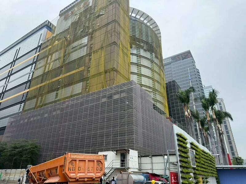 台中新光三越氣爆今滿3個月,正進行修復中。(圖:市府提供) 台中新光三越氣爆今滿3個月,正進行修復中。(圖:市府提供)