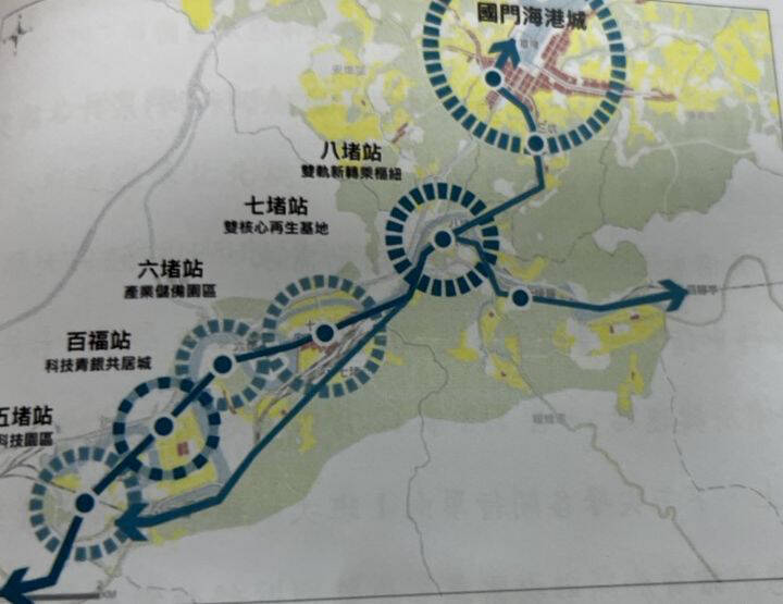 基隆捷運第二階段路線,市府擬繞行安樂區再轉進市區。(記者盧賢秀翻攝) 基隆捷運第二階段路線,市府擬繞行安樂區再轉進市區。(記者盧賢秀翻攝)