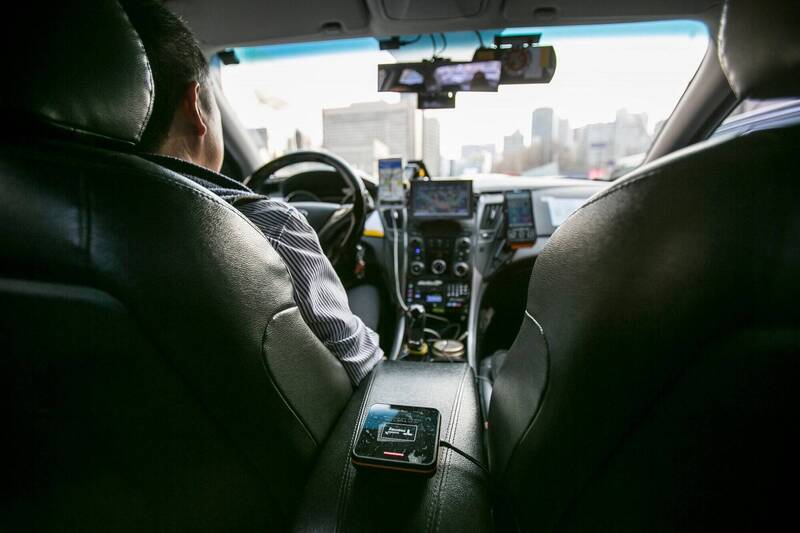 南韓計程車示意圖，與新聞事件無關。（彭博）