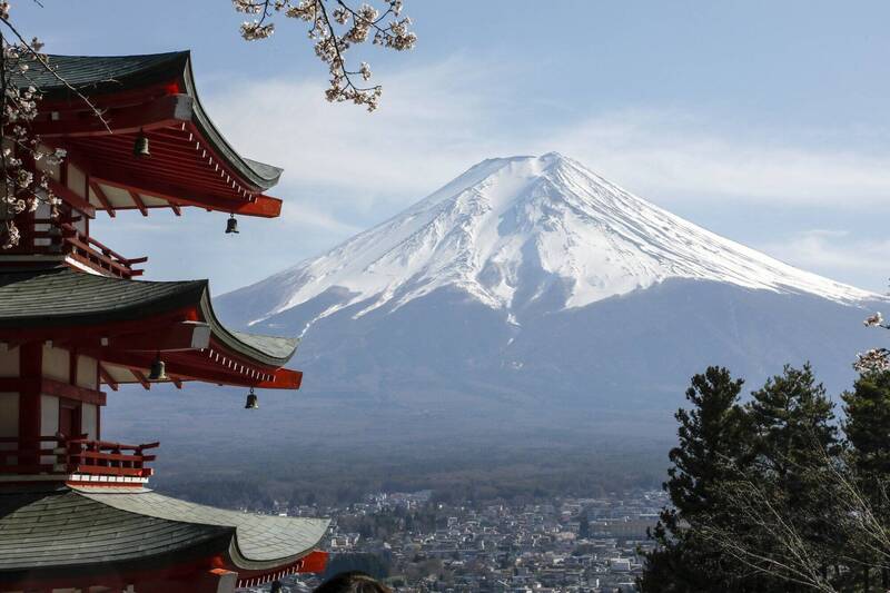 日本富士山美照。(歐新社) 日本富士山美照。(歐新社)