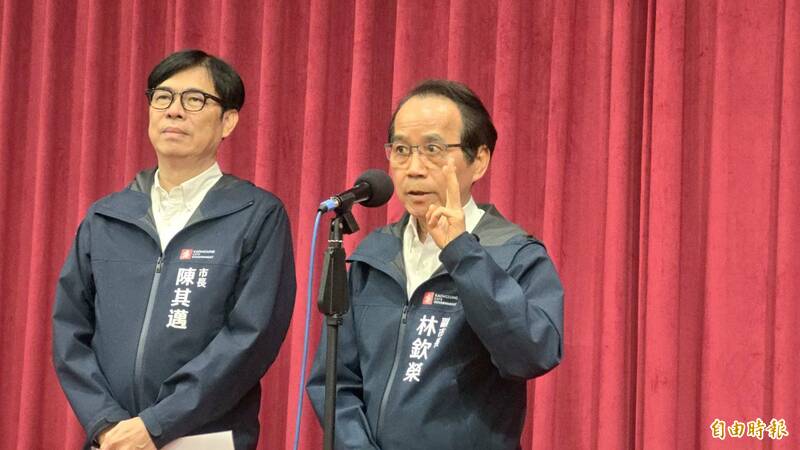 林欽榮今重申，北市副市長任內絕對沒有透過任何人傳訊息給沈慶京、遑論勒贖。（記者王榮祥攝）