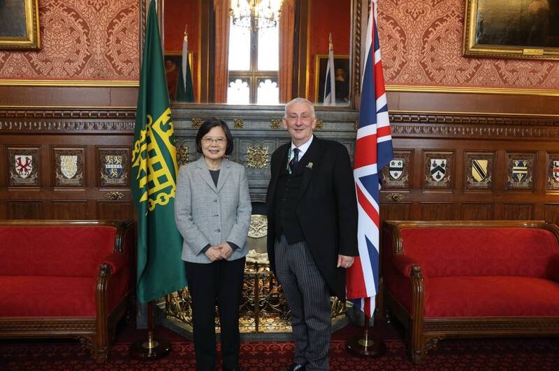 蔡英文會晤下議院議長霍伊爾。(蔡英文辦公室提供) 蔡英文會晤下議院議長霍伊爾。(蔡英文辦公室提供)