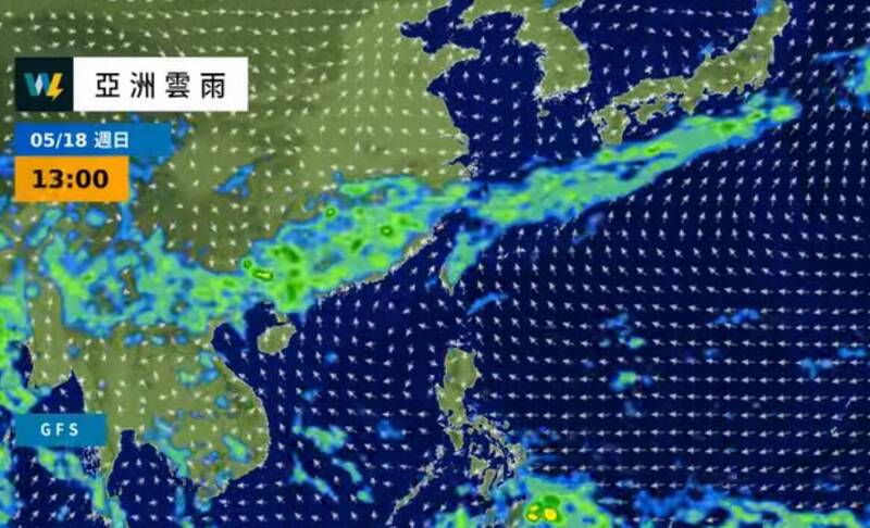 天氣風險公司表示，這週末午後易有陣雨或雷雨機會。（圖擷自「天氣風險 WeatherRisk」臉書粉專）