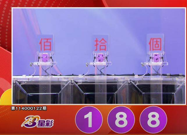 3星彩開獎號碼。(擷取自三立iNEWS《全民i彩券》) 3星彩開獎號碼。(擷取自三立iNEWS《全民i彩券》)