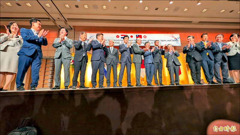 貝尼亞總統訪日》台巴日友好酒會 齊唱3國國歌