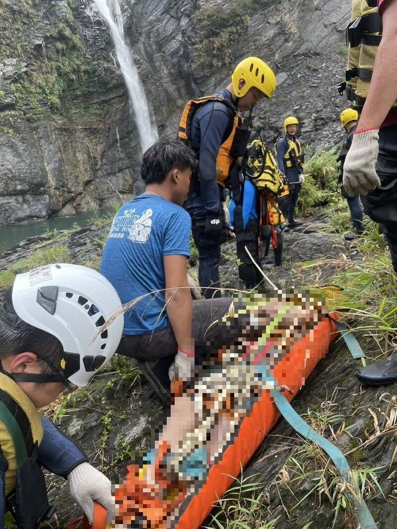 瑪家鄉沙拉灣今天發生溺水死亡案件。（消防局提供）