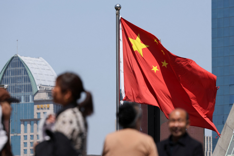 中国近年经济下行。 （路透）