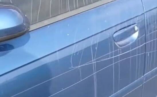 高雄赫見「刮車怪客」  寶馬、奧迪至少5名車慘遭「毀容」