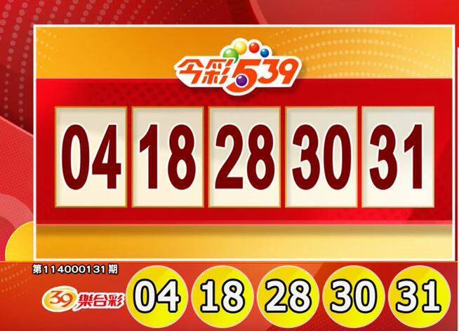 今彩539、39樂合彩開獎號碼。(擷取自三立iNEWS《全民i彩券》) 今彩539、39樂合彩開獎號碼。(擷取自三立iNEWS《全民i彩券》)