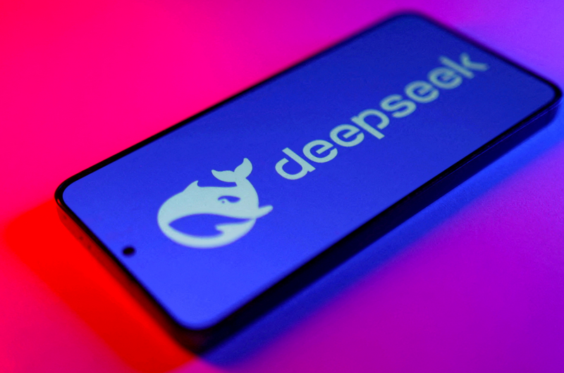 中国DeepSeek今年初横空出世，一度引发国际热议。 （路透）