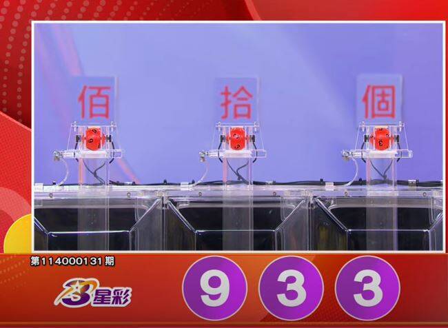 3星彩開獎號碼。(擷取自三立iNEWS《全民i彩券》)
3星彩開獎號碼。(擷取自三立iNEWS《全民i彩券》)