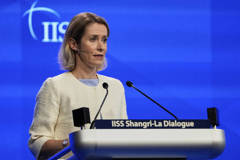 歐盟外交與安全政策高級代表卡拉斯表示，中俄不斷深化的關係，是全球安全最大挑戰。（美聯社）