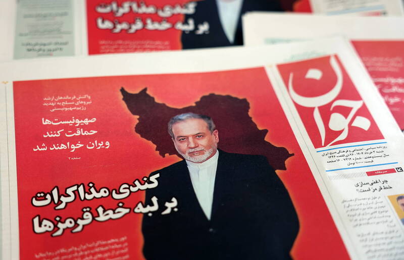 伊朗外長阿拉奇31日重申，德黑蘭當局「無法接受」核武。（歐新社資料照）