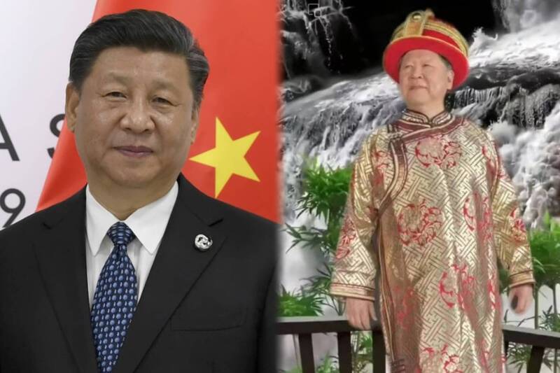 中國著名旅歐男中音歌唱家劉克清(右),由於天生長相神似中共總書記習近平(左),導致中國社群帳號時常遭平台官方封鎖。(美聯社資料照、圖擷取自社群平台「X」,本報合成) 中國著名旅歐男中音歌唱家劉克清(右),由於天生長相神似中共總書記習近平(左),導致中國社群帳號時常遭平台官方封鎖。(美聯社資料照、圖擷取自社群平台「X」,本報合成)