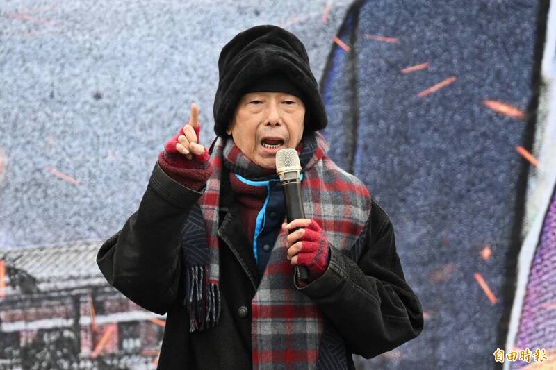 林正杰今年1月11日曾參加民眾黨「111釘孤枝」活動。(資料照,記者陳逸寬攝) 林正杰今年1月11日曾參加民眾黨「111釘孤枝」活動。(資料照,記者陳逸寬攝)