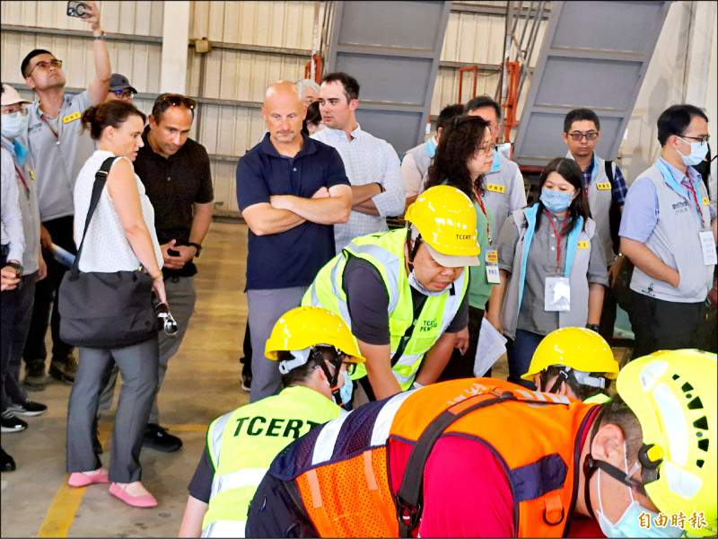美軍直接觀察澎湖城鄉韌性演習，落實駐澎美軍傳聞。（記者劉禹慶攝）