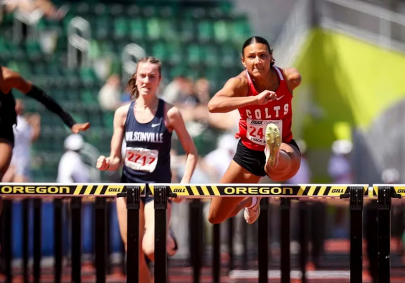 安德森不僅100公尺跨欄項目表現出色，在女子跳遠與100公尺短跑項目上，也雙雙奪下季軍。（圖擷取自社群平台「X」）