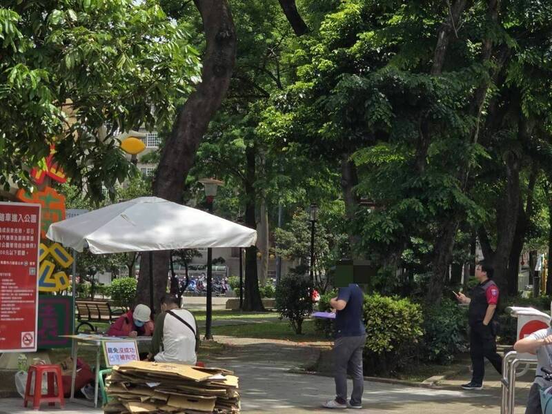 「桃六刪邱」團隊明早9點至中午12點半，在八德區大湳公園進行小蜜蜂收件。（「桃六刪邱」團隊提供）