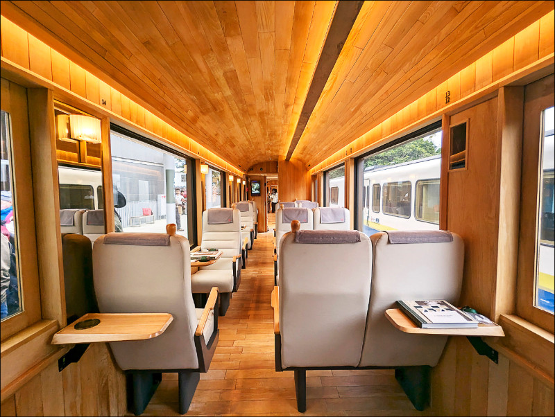 搭配福森號列車。（記者王善嬿攝）