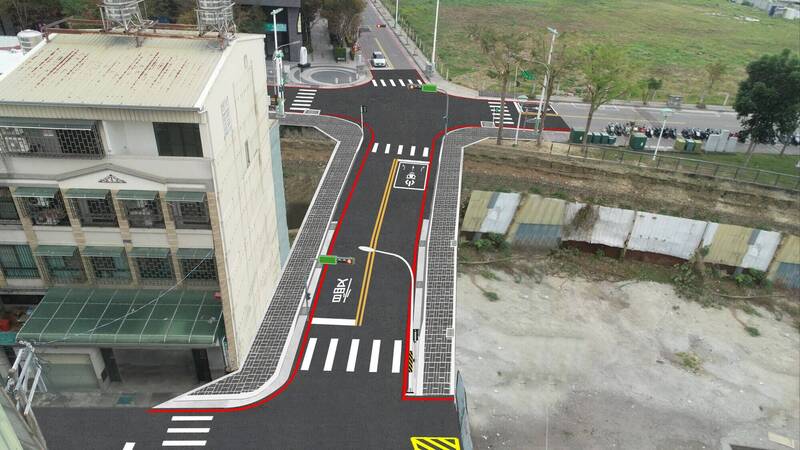 中市斥逾億元開闢敦富九街。(圖:市府提供) 中市斥逾億元開闢敦富九街。(圖:市府提供)