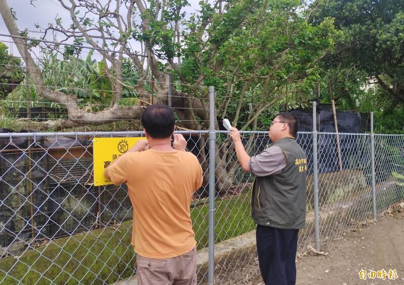 高雄農地架設電圍網防猴害破百公頃,農損大減逾9成。(記者陳文嬋攝) 高雄農地架設電圍網防猴害破百公頃,農損大減逾9成。(記者陳文嬋攝)