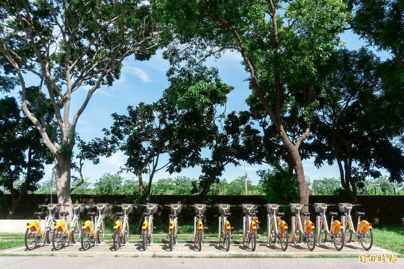 新竹市府宣佈今天起新增香山區YouBike3站點,目前總站點達108站共1655輛。(記者洪美秀攝) 新竹市府宣佈今天起新增香山區YouBike3站點,目前總站點達108站共1655輛。(記者洪美秀攝)