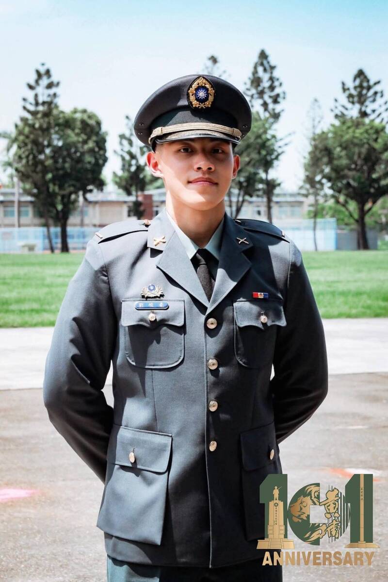 陸軍官校學生劉峻豪在維吉尼亞軍校學成歸國。(校方提供) 陸軍官校學生劉峻豪在維吉尼亞軍校學成歸國。(校方提供)